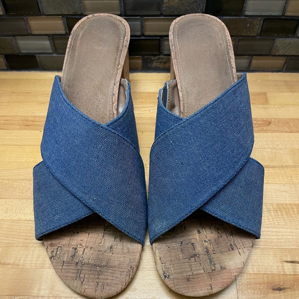 Women's Blue Denim Sandals